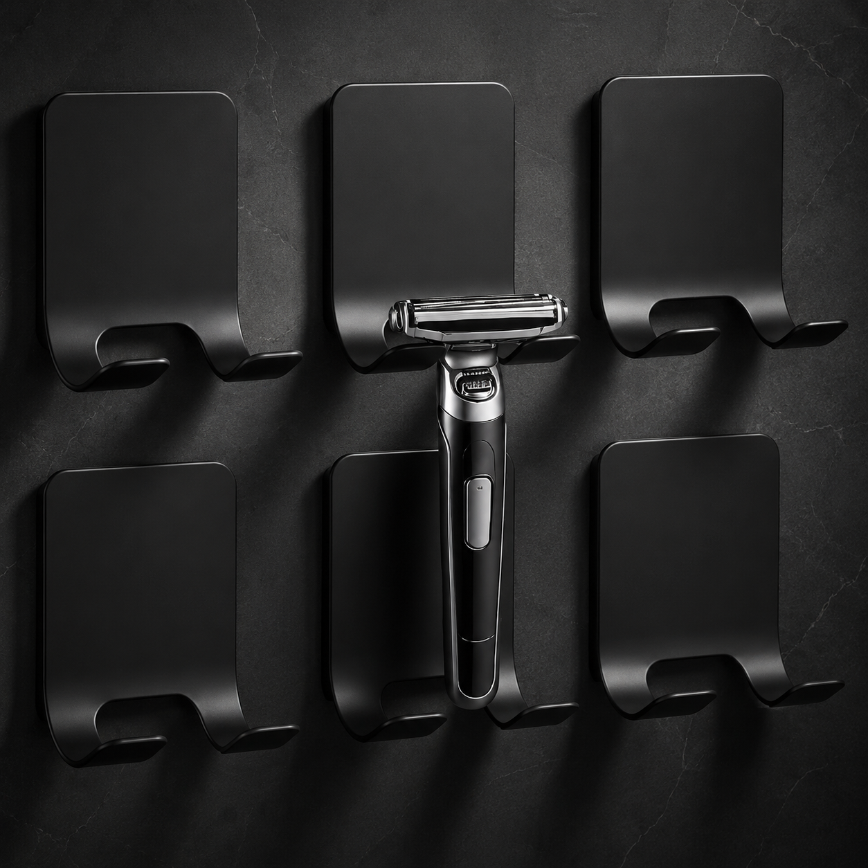 Wall-Mounted Razor Holder (5-Pack)