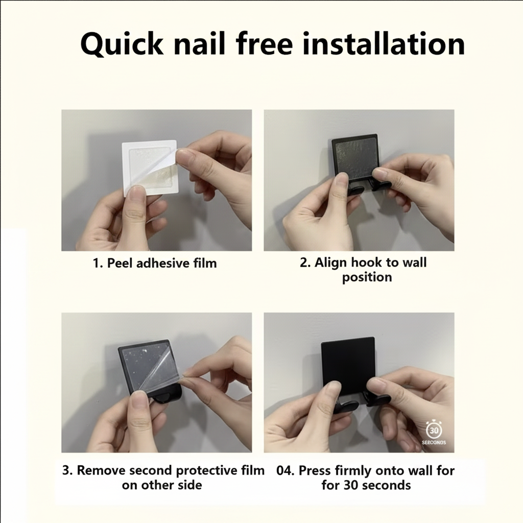 Wall-Mounted Razor Holder (5-Pack)